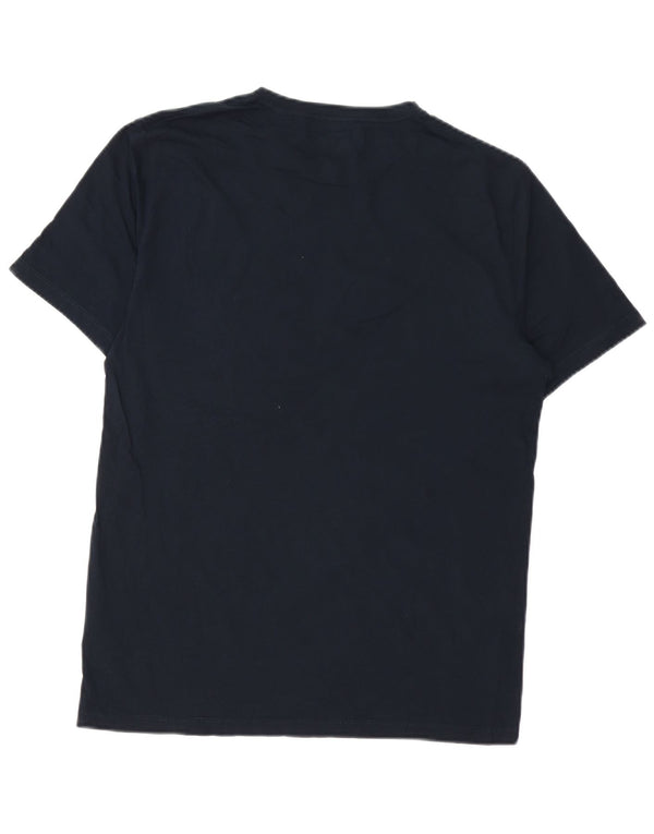 T-shirt da uomo Reiss Top Large in cotone blu navy