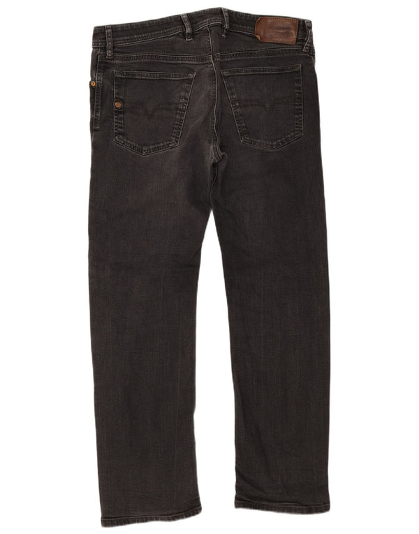 Jeans dritti regolari da uomo Diesel Waykee W32 L30 cotone grigio