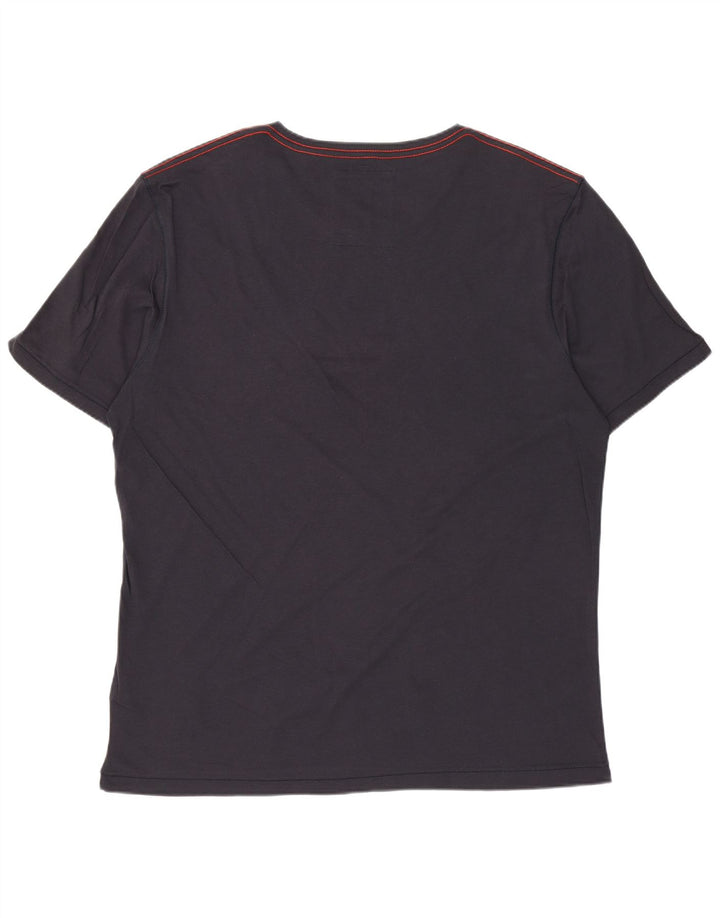 T-shirt grafica da uomo Ted Baker taglia superiore 5 XL cotone blu navy