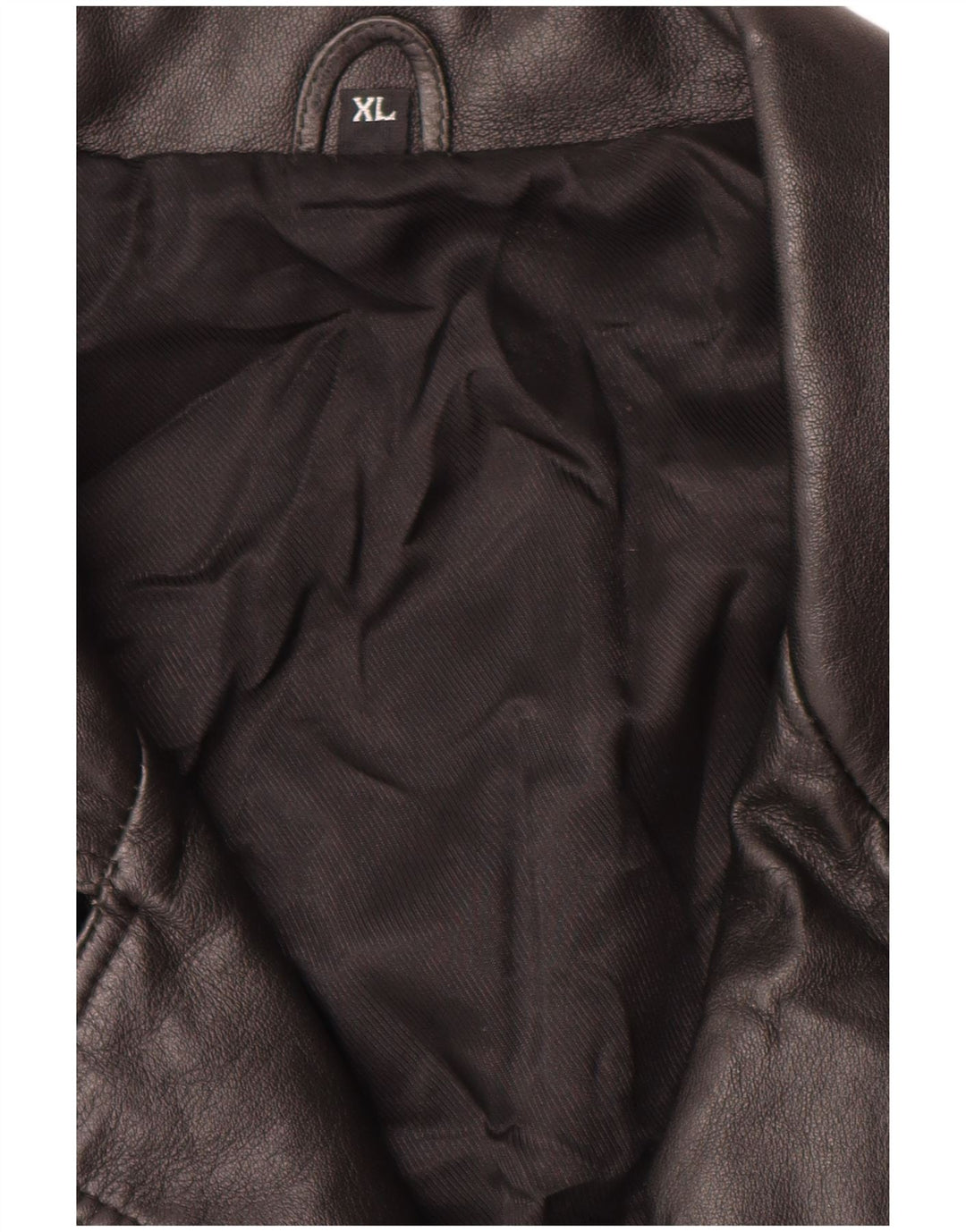 Giacca in pelle vintage da uomo UK 42 XL in pelle nera