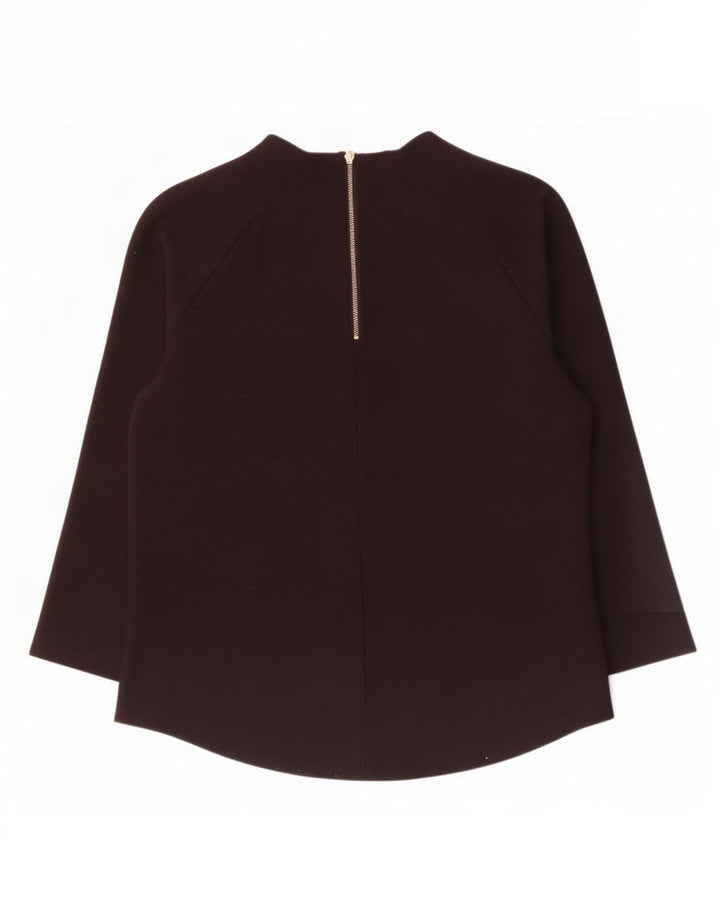 Top Zara da donna manica 3/4 UK 14 grande nero