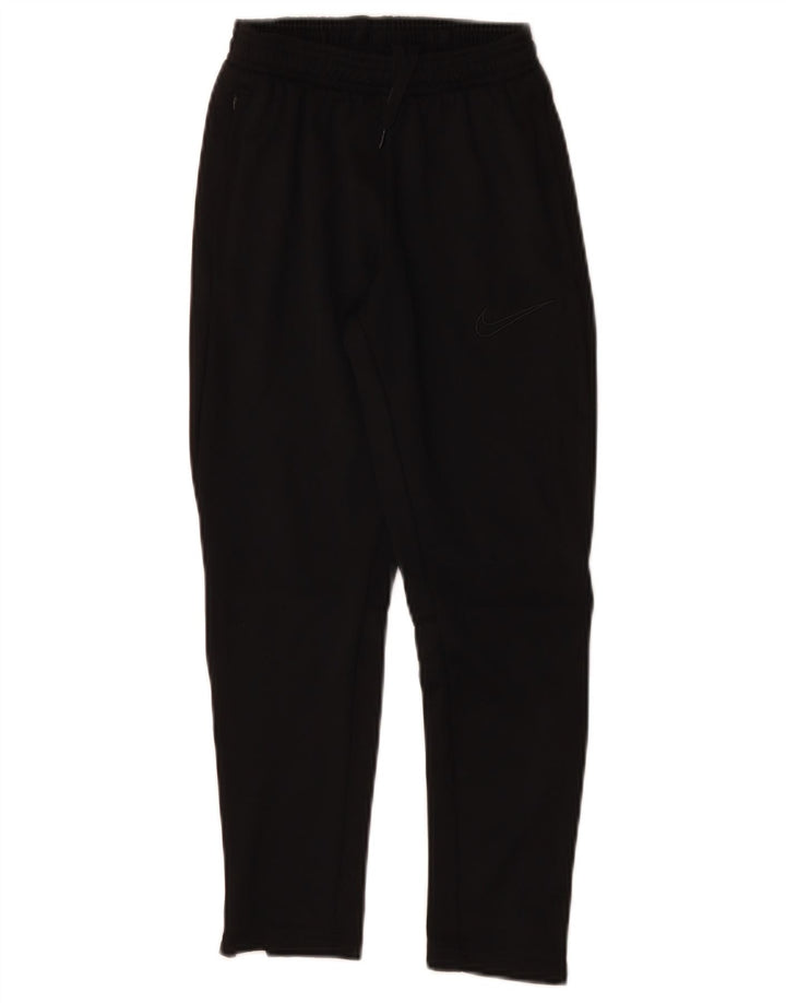 Pantaloni della tuta da ragazzo NIKE 8-9 anni piccoli in poliestere nero