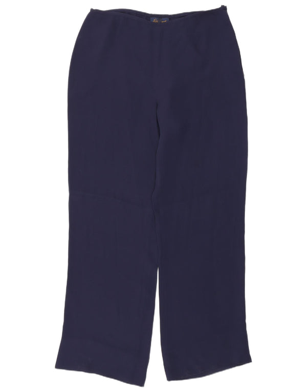 Pantaloni casual dritti da donna Luisa Spagnoli IT 48 XL W32 L31 Blu Navy