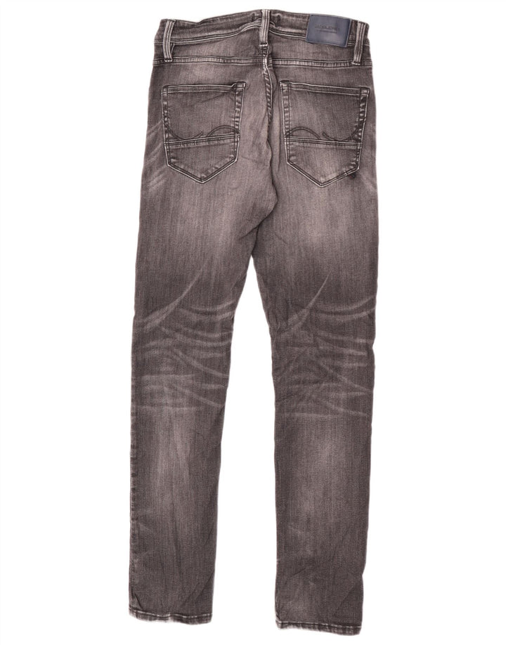 Jack & Jones Uomo GLENN Slim Jeans W30 L32 Cotone Grigio