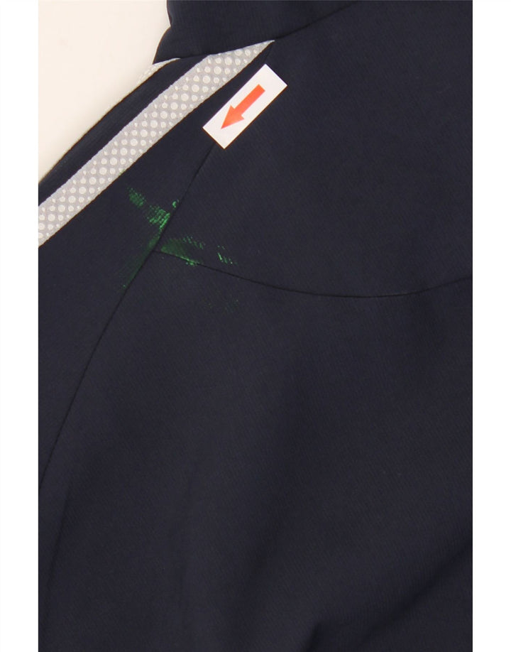 Giacca da uomo Adidas Climalite Top Jacket Large Blu Navy Colourblock