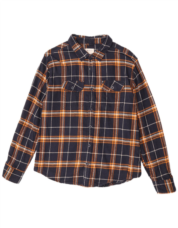 Camicia da uomo in flanella di Mountain Warehouse a quadri grandi blu navy