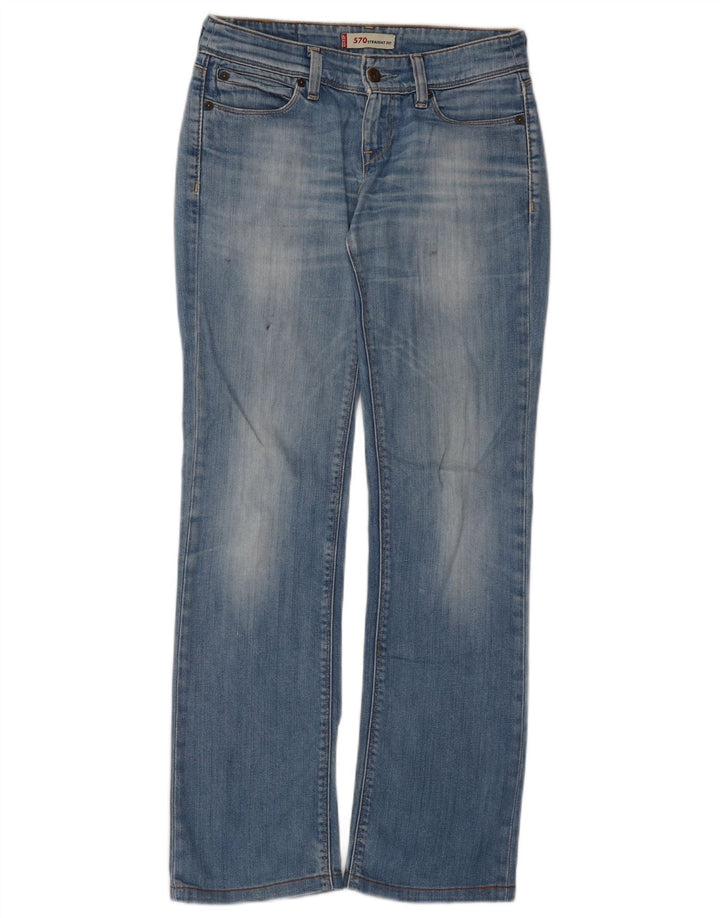 Jeans dritti Levi's 570 da donna W28 L30 cotone blu
