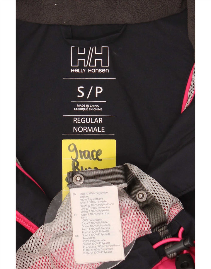 Giacca da sci con cappuccio da donna Helly Hansen UK 10 Small Blu Navy Colourblock