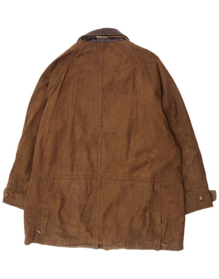 Cappotto da uomo B.S.M UK 42 XL Khaki Poliammide