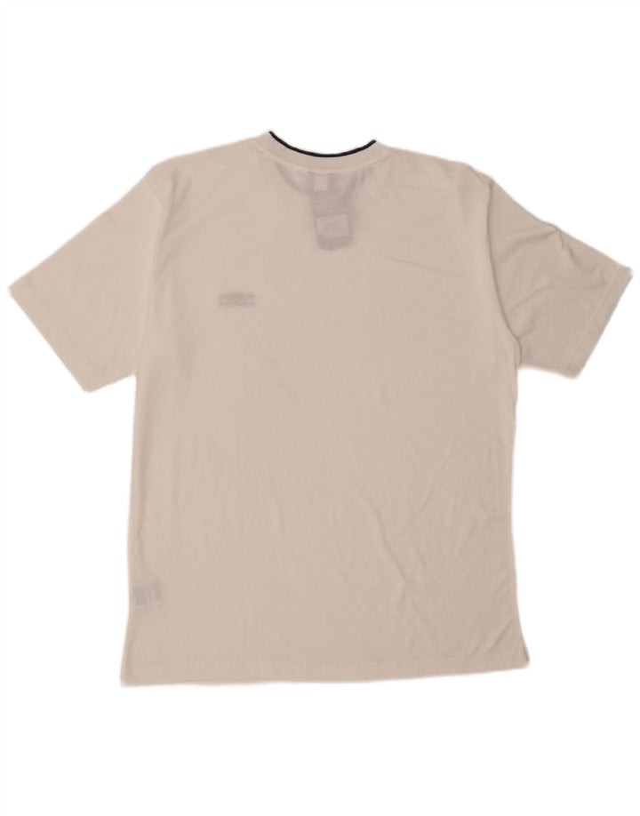T-shirt da uomo Umbro Top Large in poliestere bianco