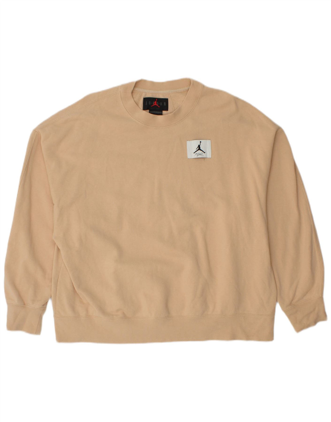 JORDAN Felpa oversize da uomo, maglione grande, cotone beige