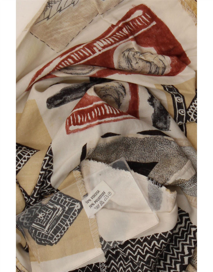 Mini gonna a portafoglio vintage da donna W28 in viscosa patchwork multicolore media