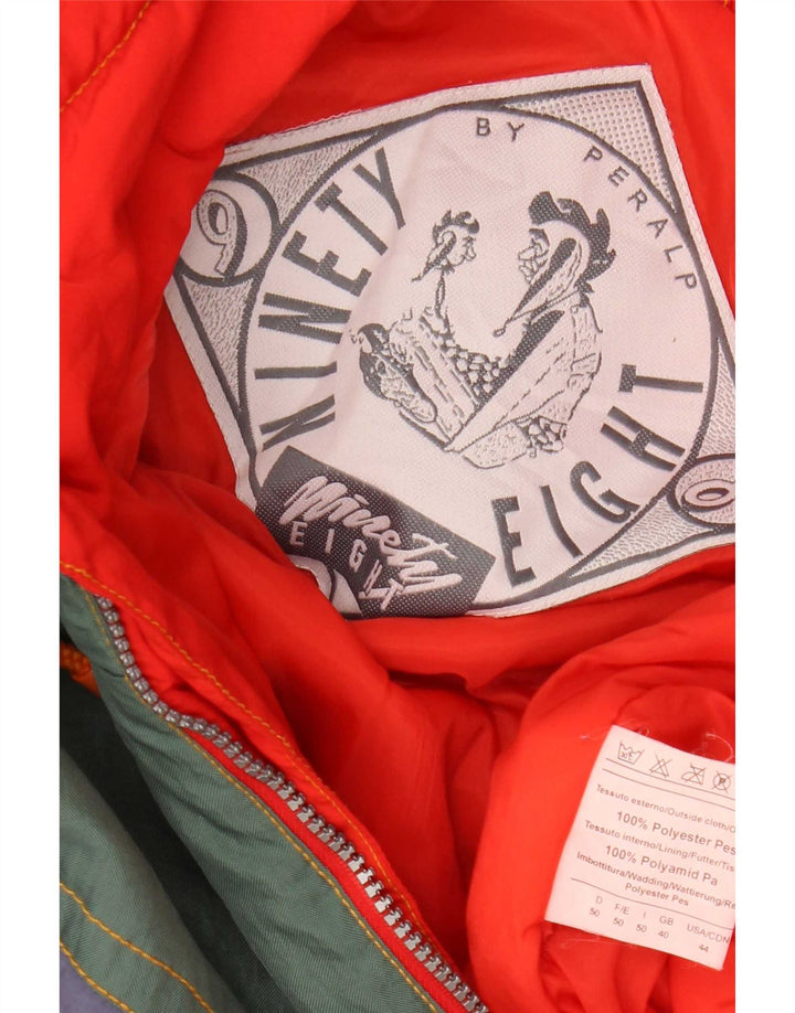 Tuta da sci da uomo Ninety Eight UK 40 Poliestere color block rosso medio
