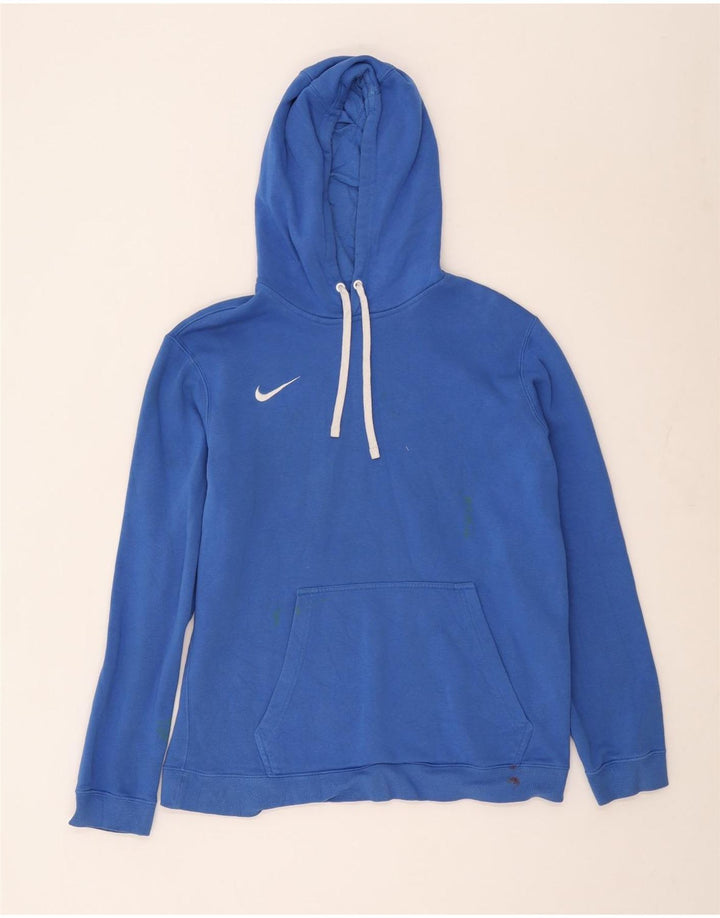 Felpa con cappuccio da uomo Nike Large in cotone blu