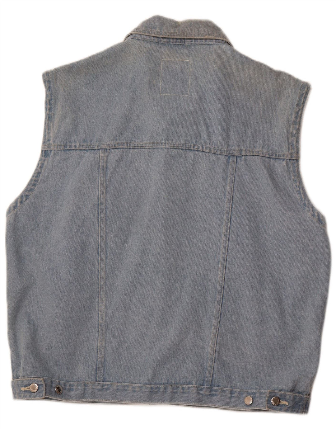 MARCEL CLAIR Gilet in denim da uomo UK 42 XL Cotone blu