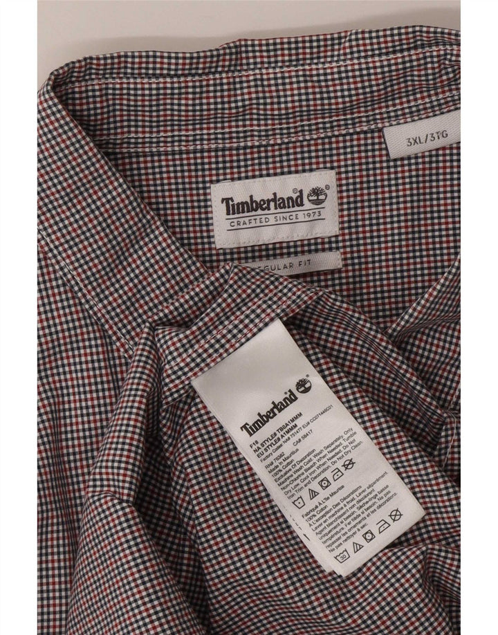 Camicia Timberland da uomo vestibilità regolare 3XL cotone a quadretti multicolore