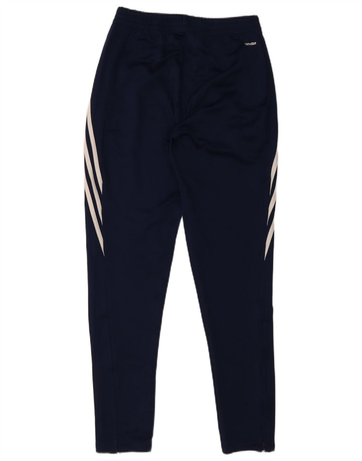 Pantaloni da tuta Adidas Climalite da uomo piccoli in poliestere blu navy