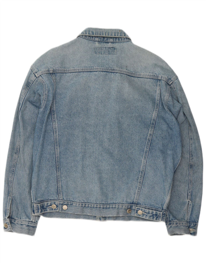 BROADWAY Mens Denim Jacket UK 38 Medium Blue Cotton