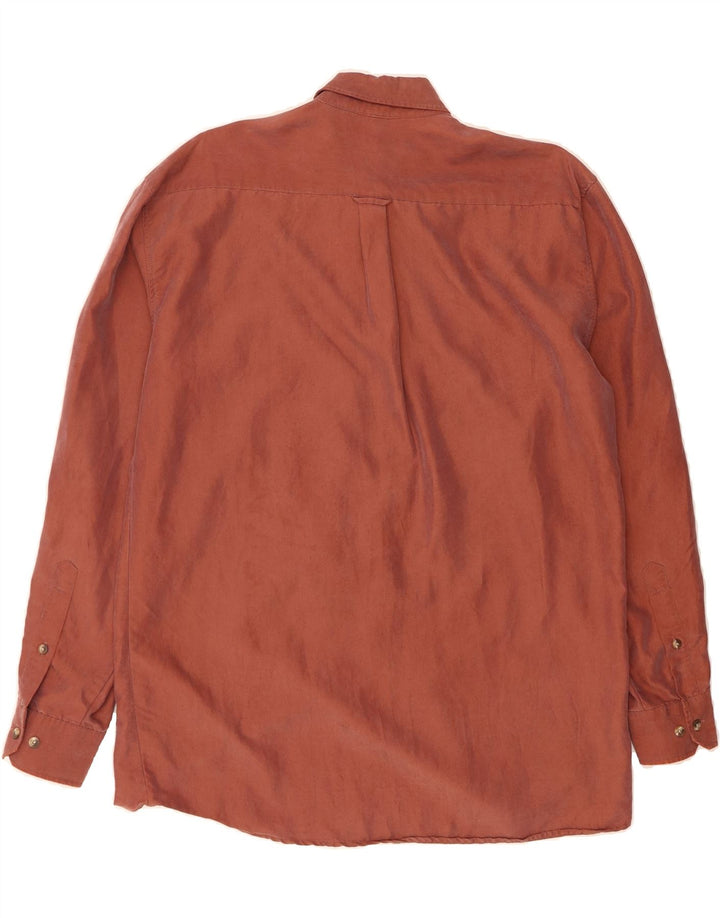 CLUB D'AMINGO Mens Shirt Size 39/40 Medium Brown Modal Vintage Club D'Amingo and Second-Hand Club D'Amingo from Messina Hembry 