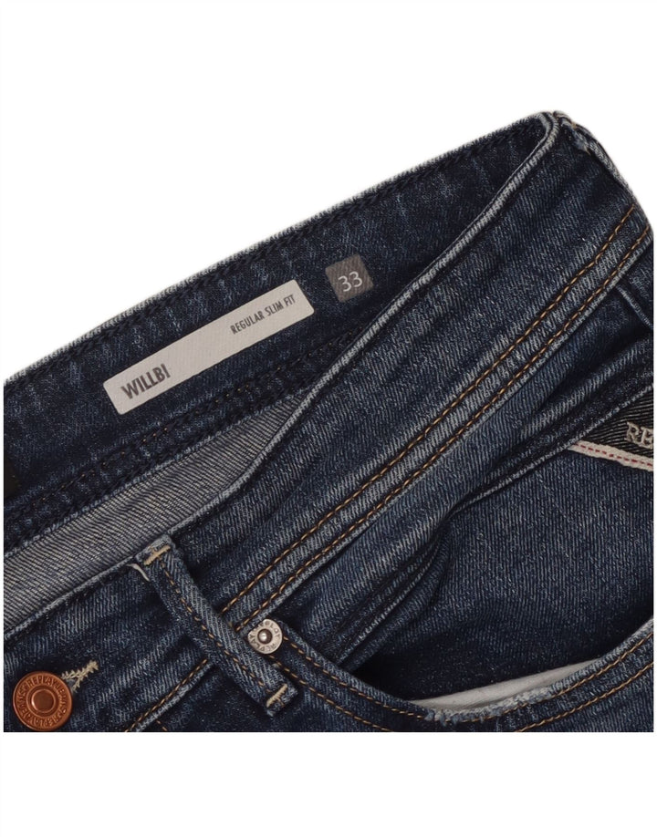 Replay Jeans Willbi Regular Slim da Uomo W33 L31 Blu