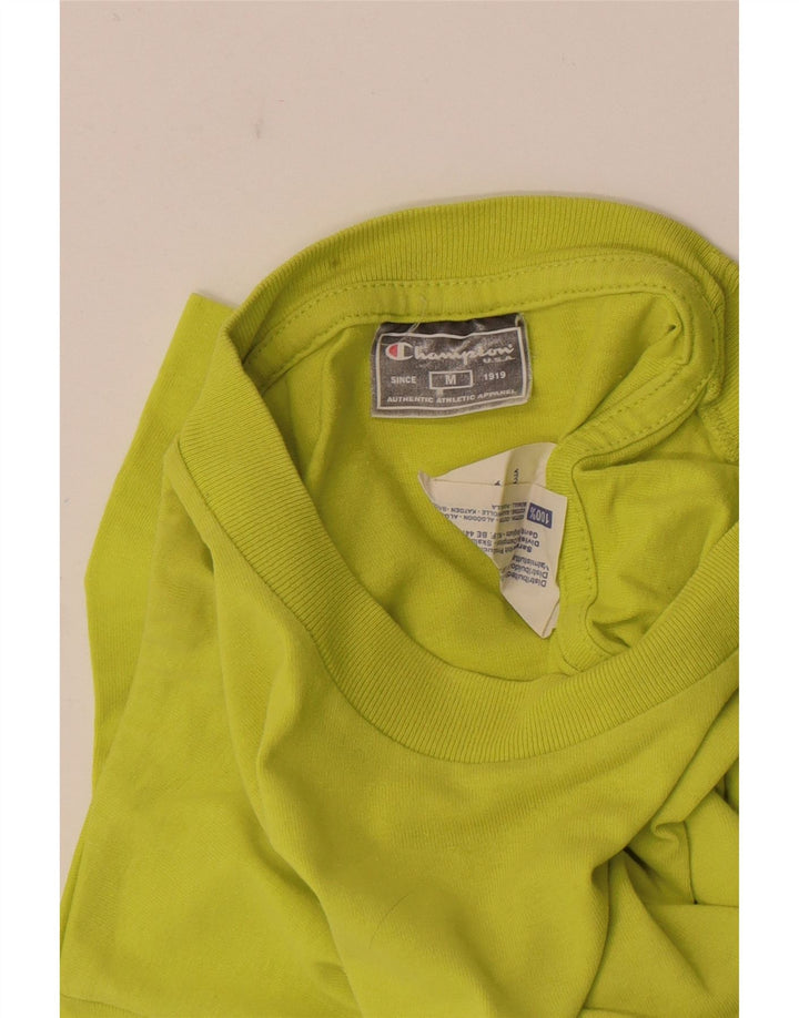 T-shirt grafica da uomo Champion Top in cotone verde medio