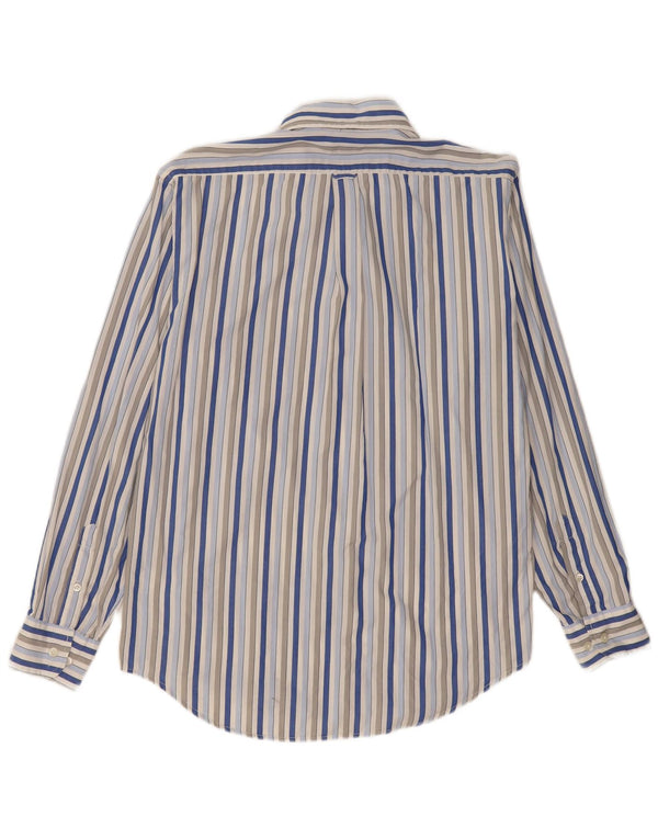 Henry Cottons Mens Shirt Size 40 Medium Multicoloured Striped Cotton