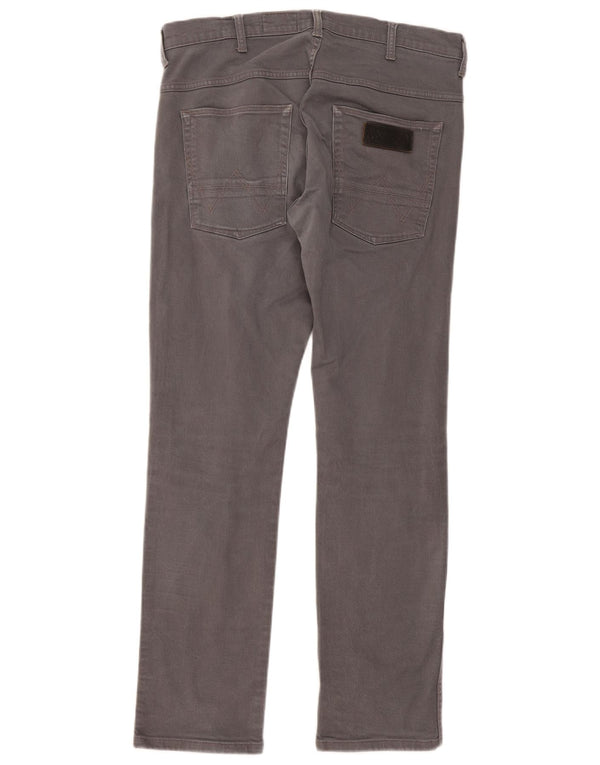 Jeans dritti slim da uomo Wrangler Spencer W32 L32 cotone grigio