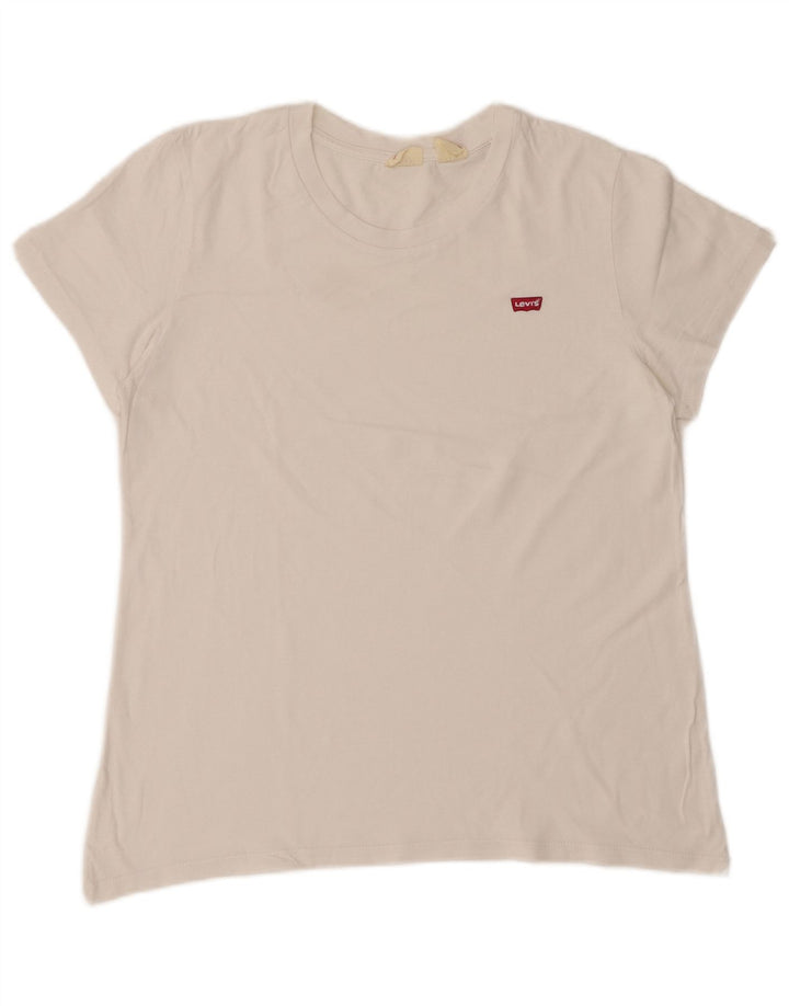 T-shirt da donna LEVI'S UK 14 media bianca
