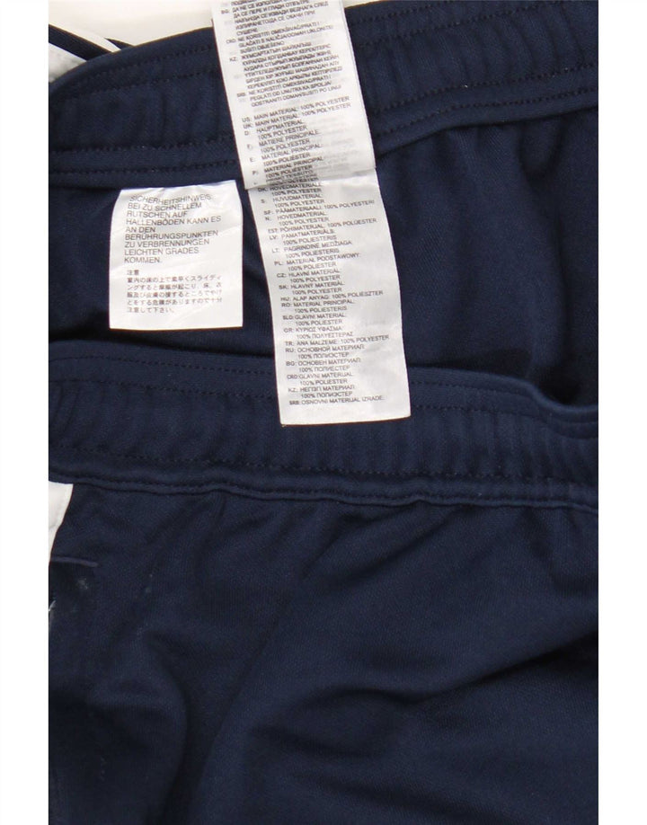 Pantaloni da tuta Adidas Climalite da uomo piccoli in poliestere blu navy