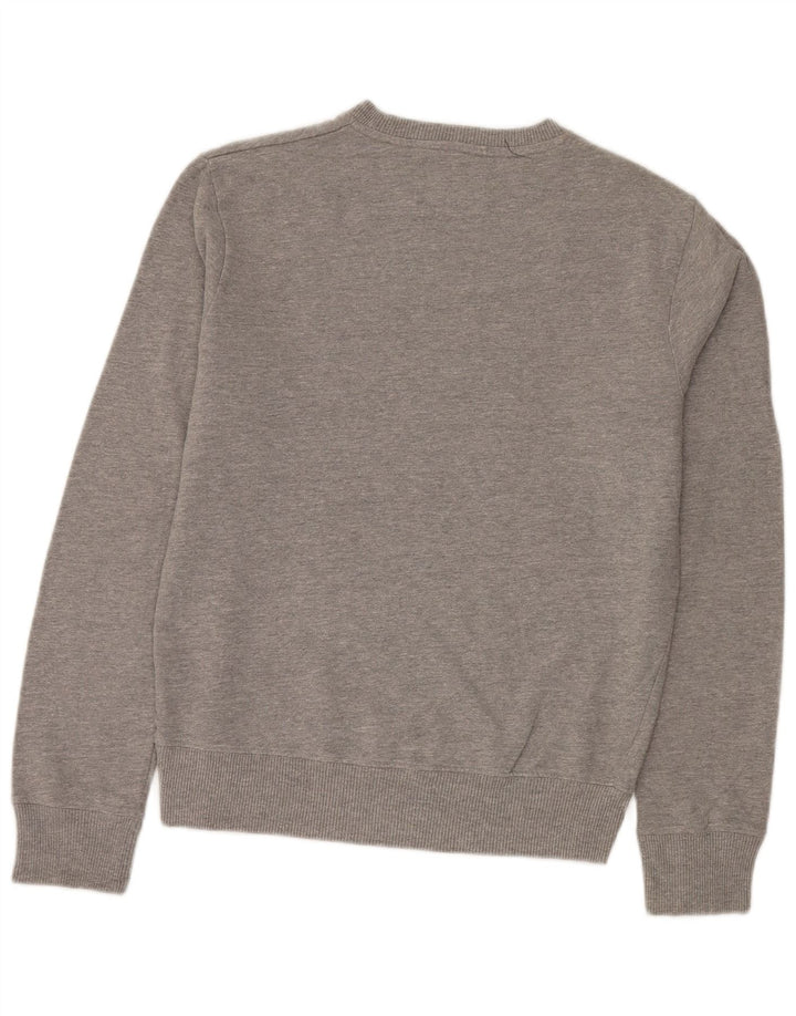 Jack & Jones Felpa con grafica da uomo Maglione piccolo in cotone grigio
