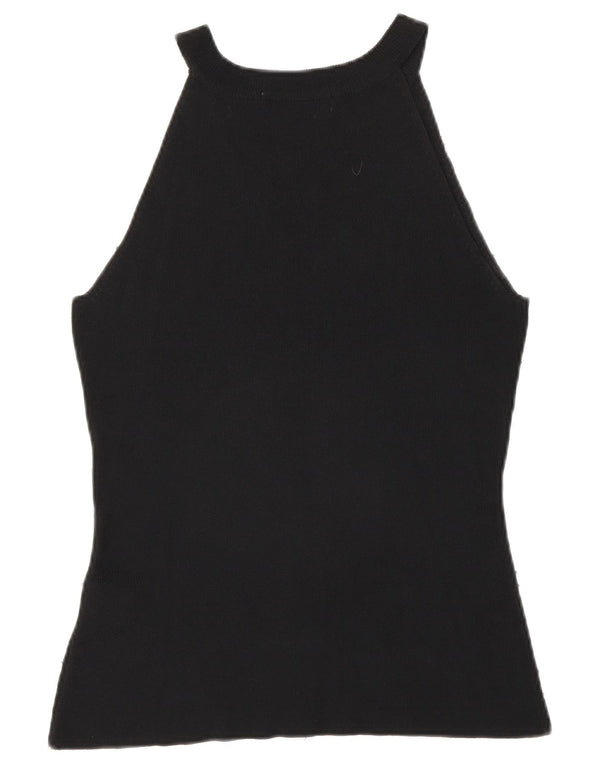 Camicetta senza maniche da donna Zara UK 14 Large Rayon nero