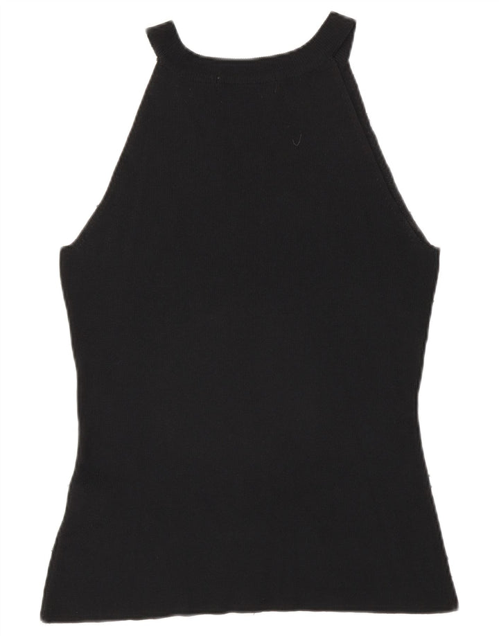 Camicetta senza maniche da donna Zara UK 14 Large Rayon nero