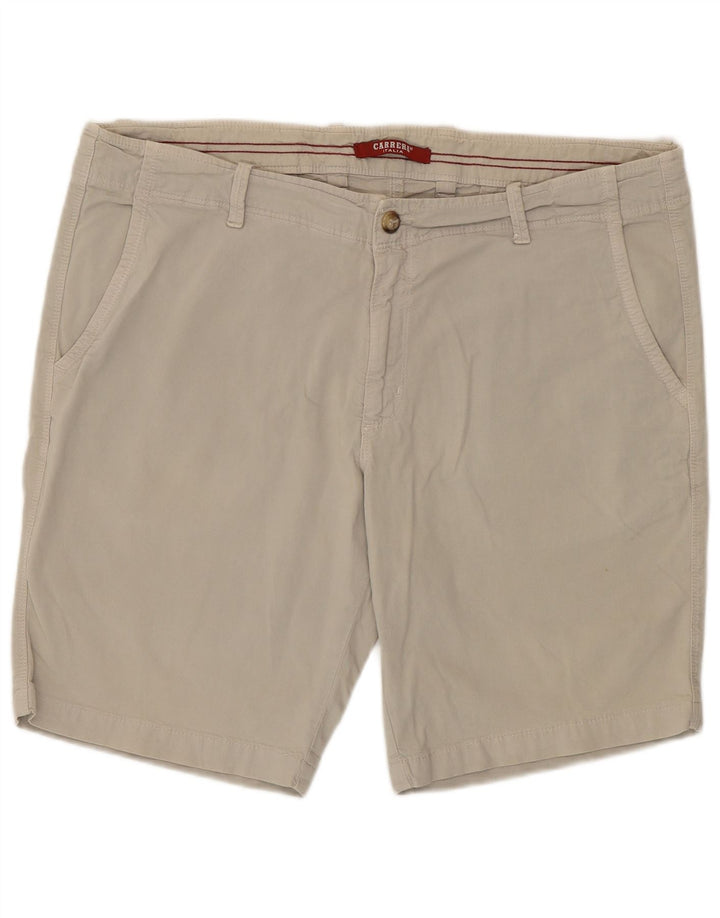 CARRERA Mens Chino Shorts IT 56 3XL W40 Grey Cotton