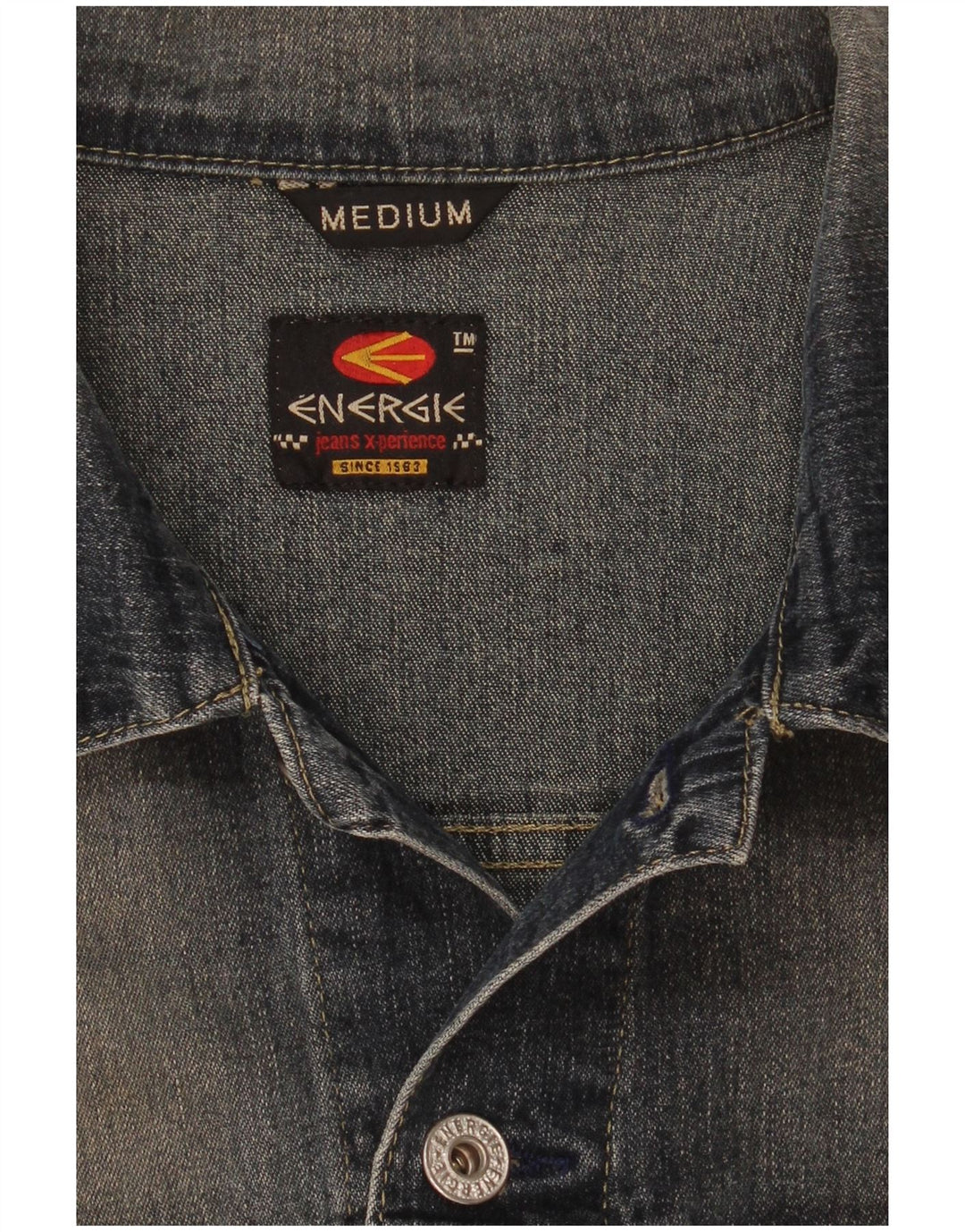 Giacca in denim da donna Energie UK 14 cotone blu medio