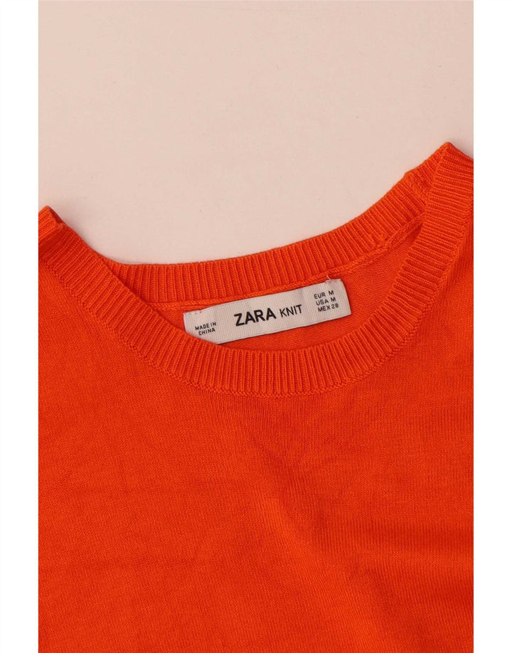 Canotta canotta da donna Zara UK 12 arancione medio