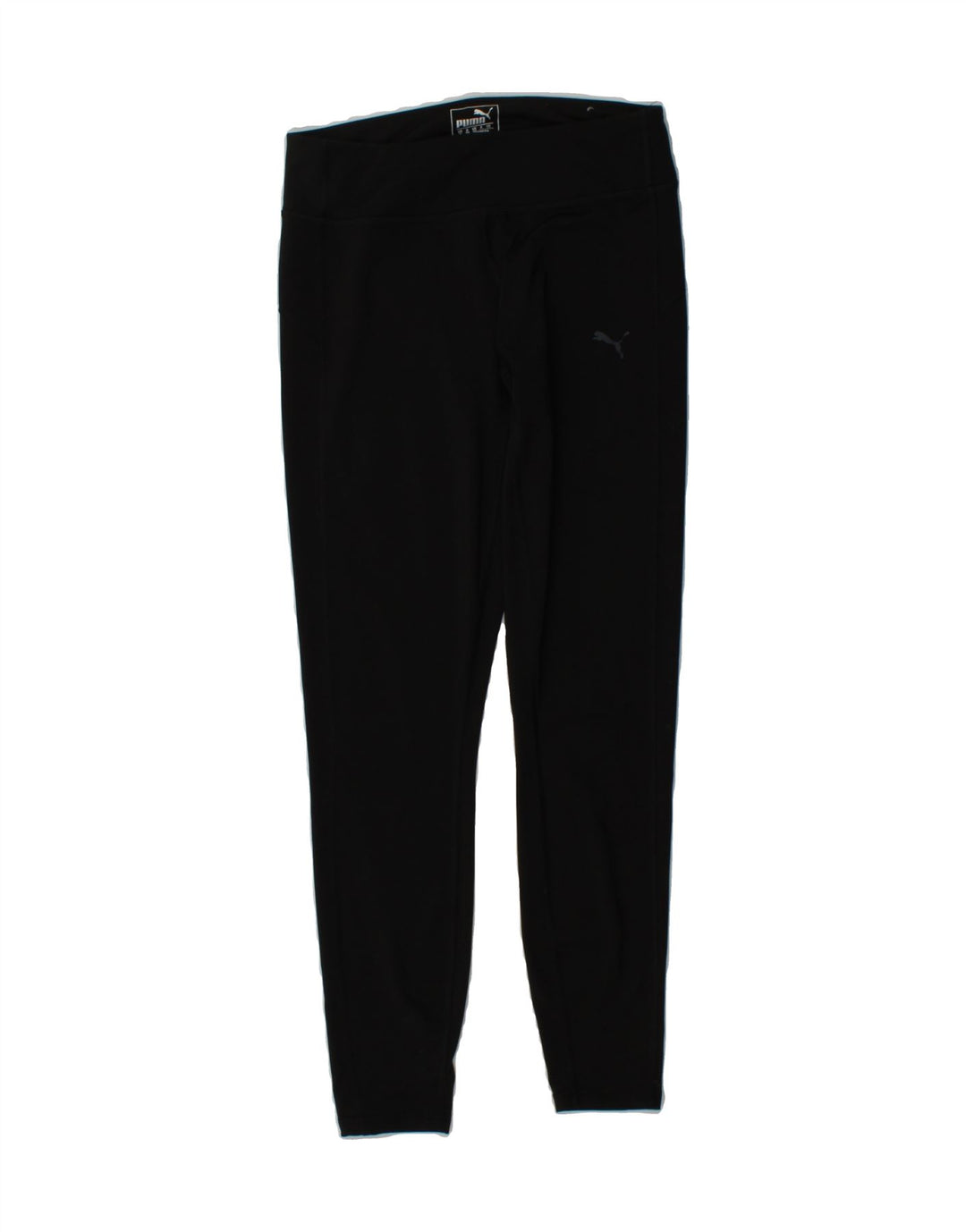PUMA Womens Leggings UK 10 Small Black Polyester Vintage Puma and Second-Hand Puma from Messina Hembry 