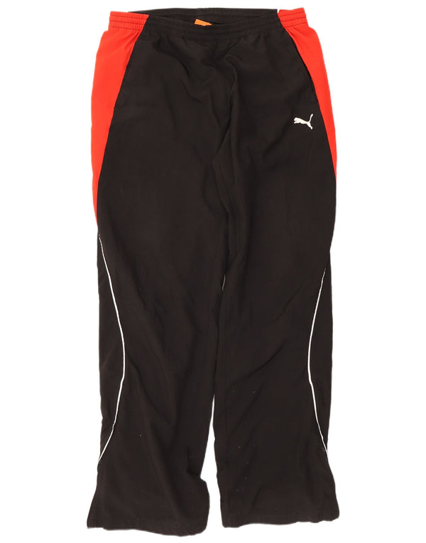 Pantaloni da tuta da uomo Puma Large in poliestere color block nero