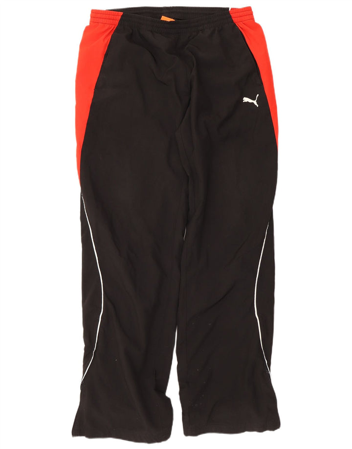 Pantaloni da tuta da uomo Puma Large in poliestere color block nero