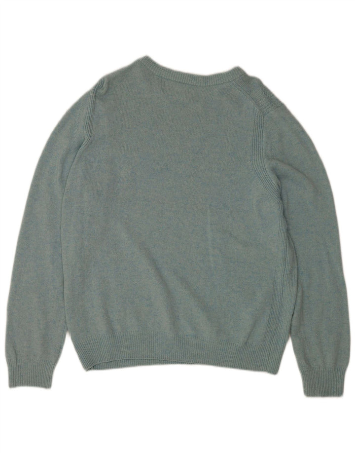Maglione maglione con scollo a barca da donna Marks & Spencer UK 16 grande lana blu