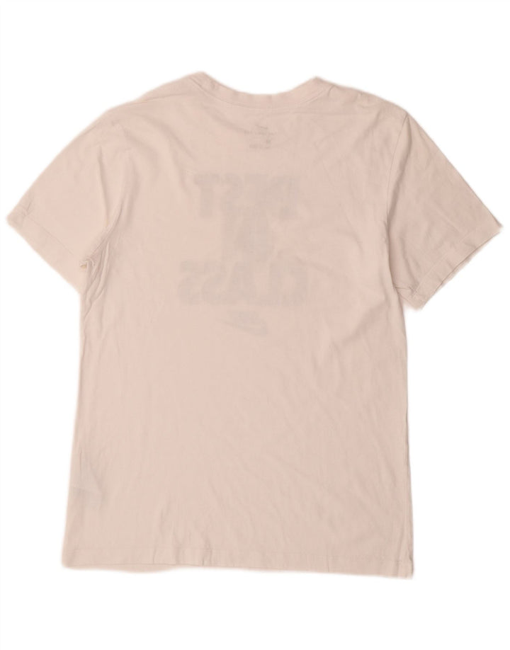 T-shirt grafica da uomo Nike Top in cotone bianco medio