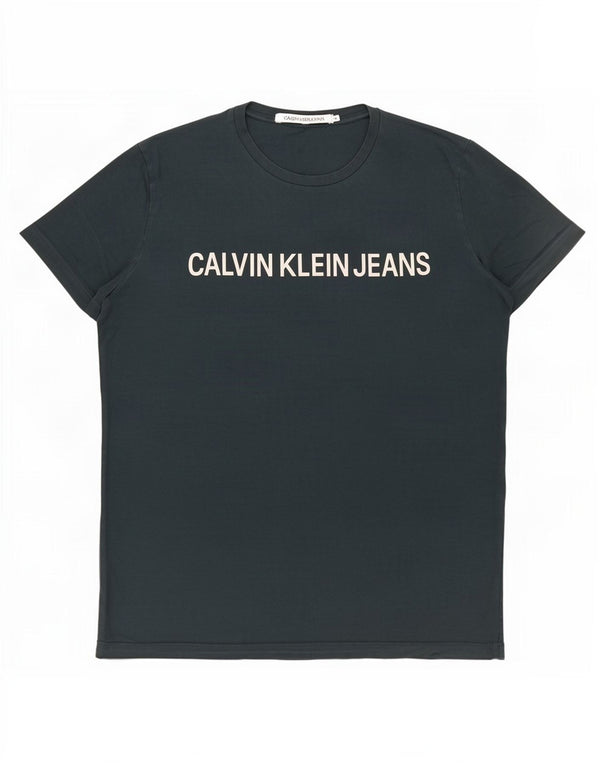 T-shirt grafica da uomo Calvin Klein Jeans Top 2XL cotone verde