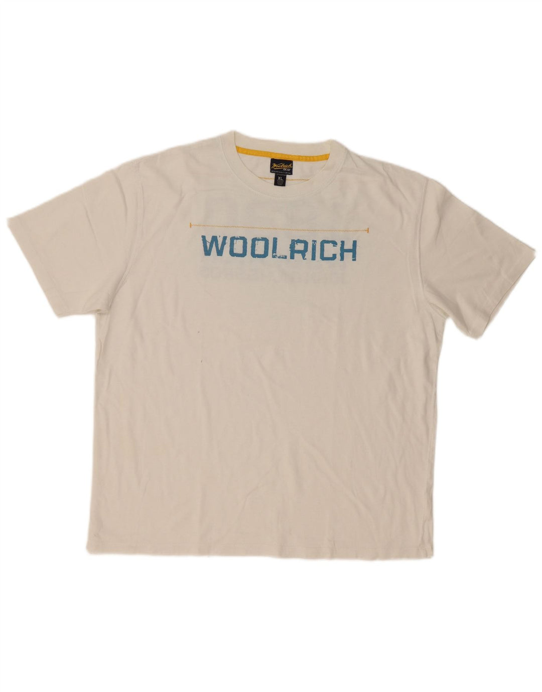 T-shirt grafica da uomo Woolrich Top XL in cotone bianco