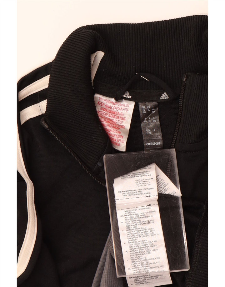 Giacca da tuta ADIDAS Aeroready per ragazzi 15-16 anni Colorblock nera