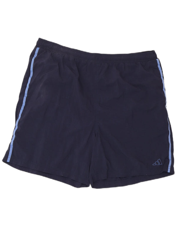 Pantaloncini sportivi da uomo ADIDAS 2XL poliestere blu navy