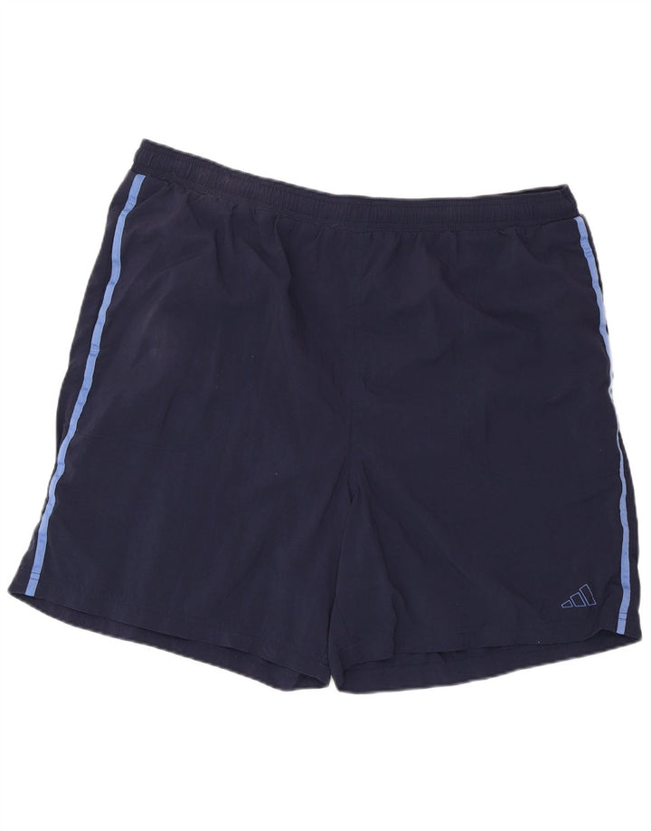 Pantaloncini sportivi da uomo ADIDAS 2XL poliestere blu navy