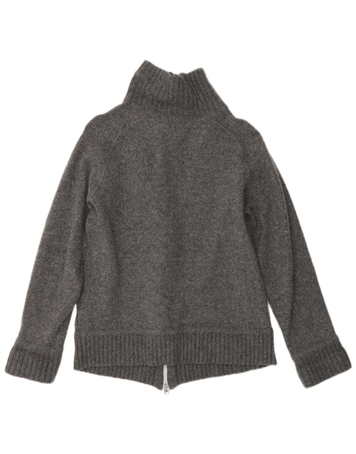 Maglione cardigan da donna LEVI'S UK 14 Lana d'agnello grigia grande