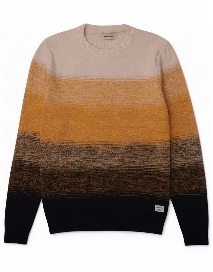 Maglione maglione girocollo da uomo Jack & Jones piccolo a righe multicolore