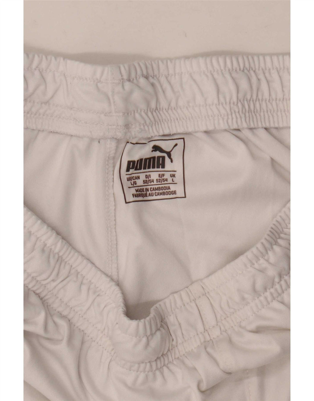 Pantaloncini sportivi da uomo Puma Large bianchi in poliestere