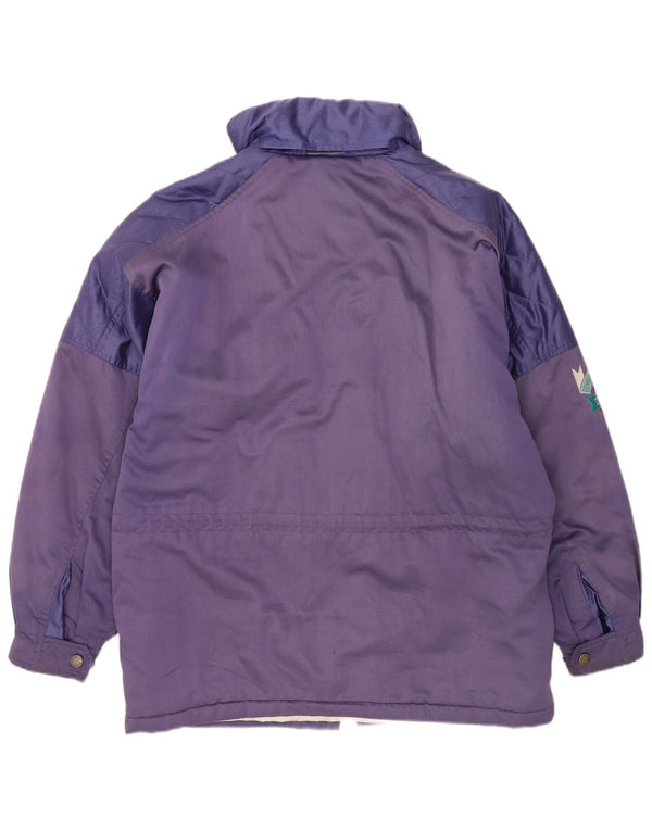 Giacca imbottita ampia da uomo Sergio Tacchini UK 40 Large Purple Colourblock