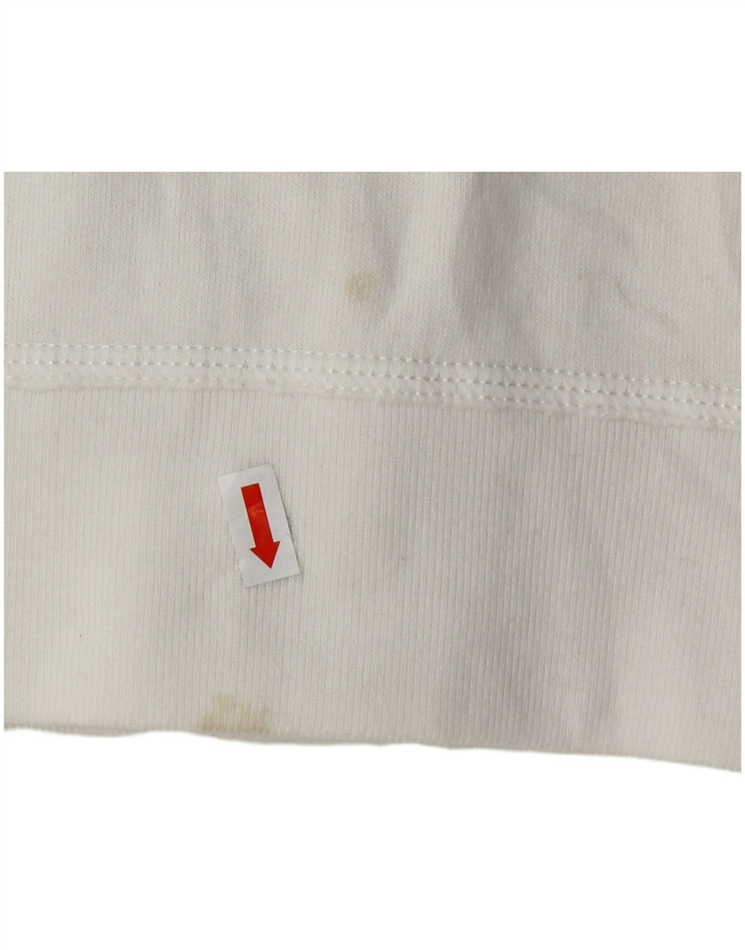 HOLLISTER Womens Graphic Tracksuit Top Jacket UK 14 Large White Cotton